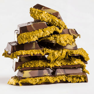 XXL 1 KG Czekoladowa Tabliczka Dubai | Super Chrupiąca z Pistacjami