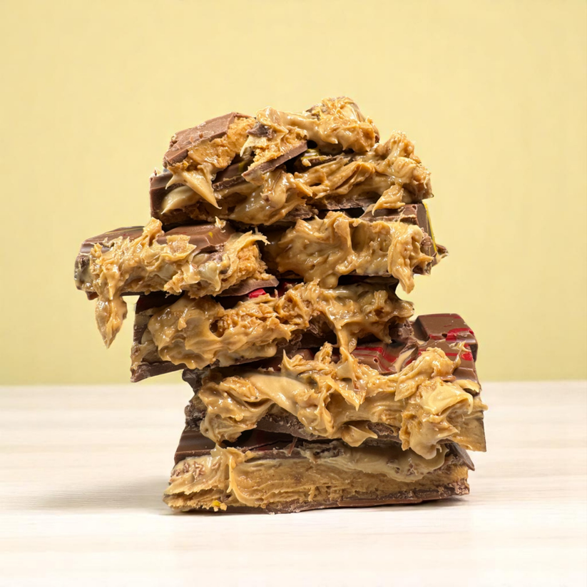 Romige Pindakaas Chocoladereep met Crunchy Bite – 220g
